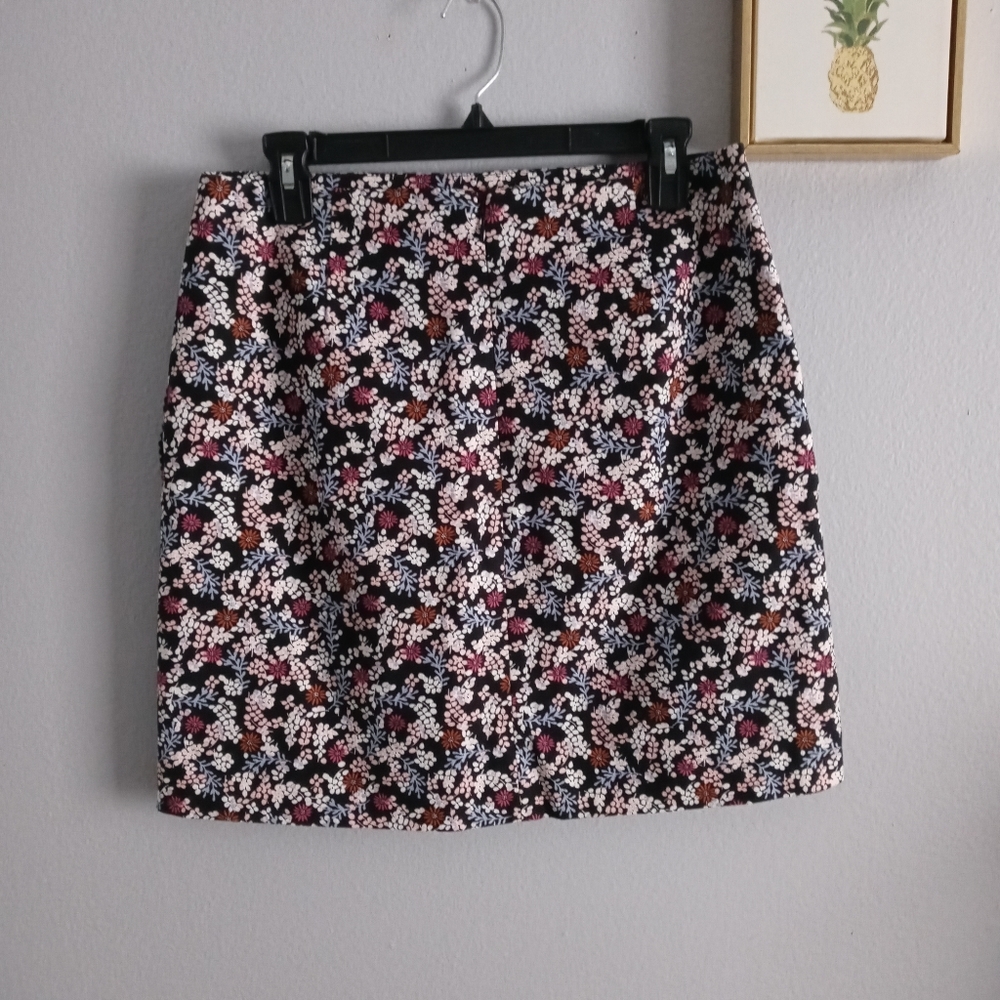 Skirt Women Ann Taylor Loft casual Size 6 floral print New Without Tag 2 Pocket - Picture 6 of 7